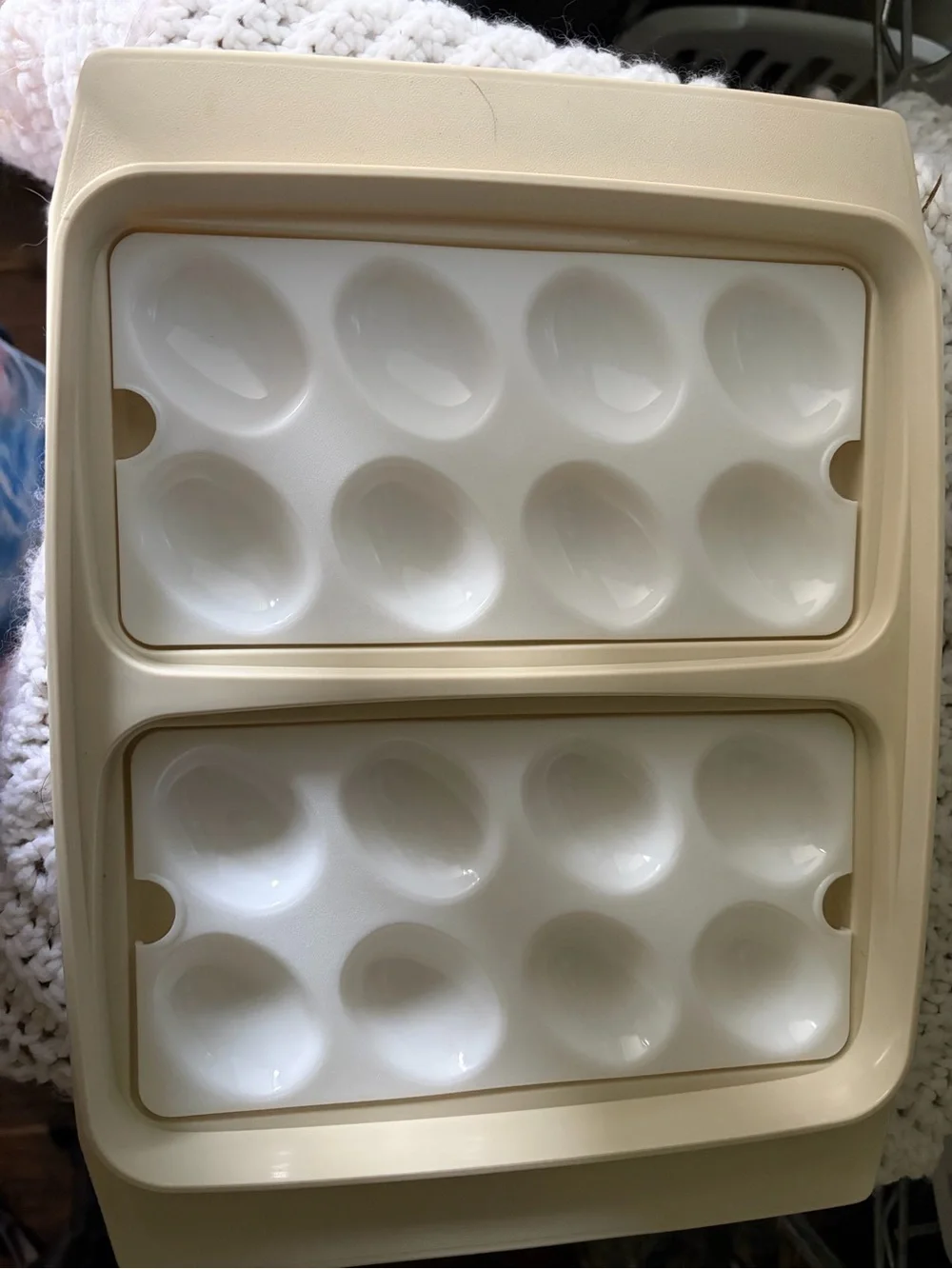 Vintage Tupperware Deviled Egg Storage Tray - Home Kitchen